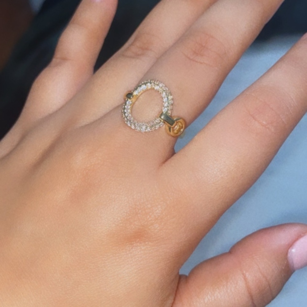 18k gold plating LUX RING OS